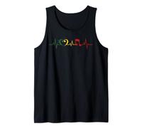 Cool Reggae Accessoires de guitare pour homme et femme Motif notes de musique Débardeur