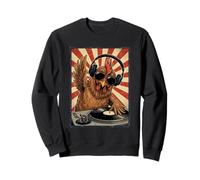 Cool Retro Chicken DJ Funny Rooster Music Hommes Femmes Sweatshirt
