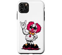 Cool Retro Clown Rock Hand Sign Punk Comic Mascotte Graphic Coque pour iPhone 11 Pro Max