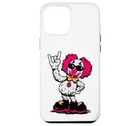Cool Retro Clown Rock Hand Sign Punk Comic Mascotte Graphic Coque pour iPhone 12 Pro Max