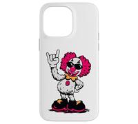 Cool Retro Clown Rock Hand Sign Punk Comic Mascotte Graphic Coque pour iPhone 14 Pro Max