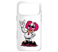 Cool Retro Clown Rock Hand Sign Punk Comic Mascotte Graphic Coque pour iPhone 17 Pro Max