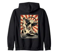 Cool Retro Cow DJ Funny Cows Musique Hommes Femmes Enfants Sweat à Capuche