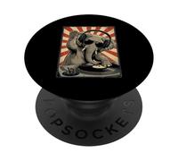 Cool Retro Elephant DJ Funny Elephants Musique Hommes Femmes PopSockets PopGrip Adhésif