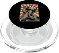 Cool Retro Elephant DJ Funny Elephants Musique Hommes Femmes PopSockets PopGrip pour MagSafe