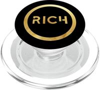 Cool Rich People Style Tee Shirt, Yes I'm Rich, Rich Graphic PopSockets PopGrip pour MagSafe
