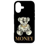 Cool Rich Teddy Bear with Money Illustration Graphic Designs Coque pour iPhone 17