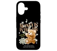 Cool Rich Teddy Bear with Money Illustration Graphic Designs Coque pour iPhone 17