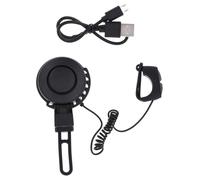 COOL RIDE CR Sonnette électronique vélo Rechargeable par USB - Accessoire Vélo, VTT, Trottinette - Fixation sur Guidon - Livré avec Câble de Charge - Indicateur de Batterie