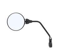 Cool Ride - Rétroviseur Gauche Tête Rotative Tige Longue Miroir Diamètre 95 mm - Fixation Cintre - Orientation 180° - Accessoire Vélo