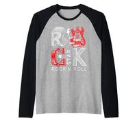 Cool Rock and Roll Star, I Love Rock Loud Music, Rock & Roll Manche Raglan