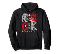 Cool Rock and Roll Star, I Love Rock Loud Music, Rock & Roll Sweat à Capuche