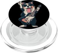 Cool Rock Chien Guitare Jouant Drôle Animal Design PopSockets PopGrip pour MagSafe