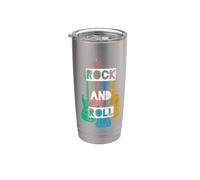 Cool Rock & Roll Music Make Some Noise Musical Instruments Gobelet isotherme en acier inoxydable double paroi