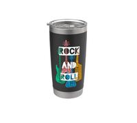 Cool Rock & Roll Music Make Some Noise Musical Instruments Gobelet isotherme en acier inoxydable double paroi