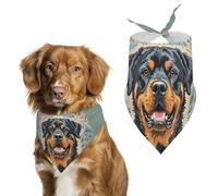 Cool Rottweiler Bandana pour chien pour nourrir et toiletter, bavoirs triangulaires lavables pour animaux domestiques pour chats et chiens