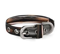 Cool Rottweiler Collier réglable pour chien en acier inoxydable avec anneau en D en tissu Oxford et boucle en métal pour chiens de petite et moyenne taille