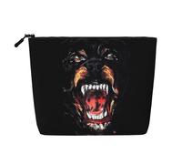 Cool Rottweiler Dog Art Sac de rangement étanche grande capacité avec fermeture éclair pour voyage d'affaires maison sac de maquillage sac de rangement porte-monnaie, Noir , Taille unique