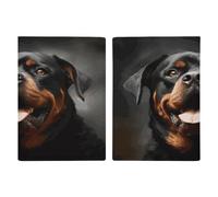 Cool Rottweiler Étui de passeport ultra fin en cuir synthétique pour documents de voyage compact de qualité supérieure pour homme et femme