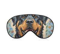 Cool Rottweiler Masque d'art pour les yeux de chien pour homme et femme, respirant et réglable, masque de sommeil ultra doux, bandeau de voyage léger pour les yeux pour avion, sieste, sommeil nocturne