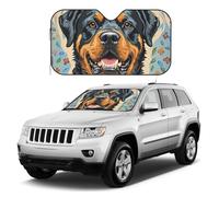 Cool Rottweiler Pare-soleil pour pare-brise de voiture - Réflecteur pliable - Protection universelle pour voiture, SUV, camion - Garde votre véhicule au frais