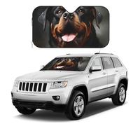 Cool Rottweiler Pare-soleil pour pare-brise de voiture - Réflecteur pliable - Protection universelle pour voiture, SUV, camion - Garde votre véhicule au frais