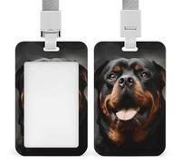 Cool Rottweiler - Porte-badge avec cordon amovible, étanche pour bureau, lieu de travail