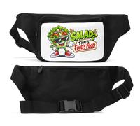 Cool Saladier Sac banane unisexe avec personnage avec attitude Noir