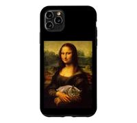Cool Sarcastic Mona Lisa Carrying Her Cat Graphic Designs Coque pour iPhone 11 Pro Max