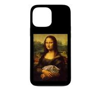 Cool Sarcastic Mona Lisa Carrying Her Cat Graphic Designs Coque pour iPhone 13 Pro Max