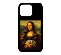 Cool Sarcastic Mona Lisa Carrying Her Cat Graphic Designs Coque pour iPhone 16 Pro