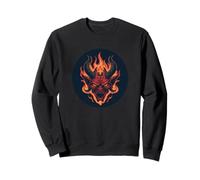 Cool Satan Face pour Les Amoureux du Diable brûlant Sweatshirt