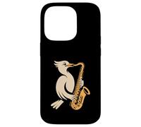Cool Saxophone Jouant des Oiseaux Jazz Musicien Vibes Coque pour iPhone 14 Pro