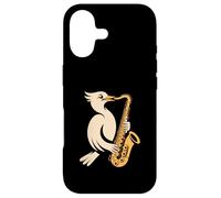 Cool Saxophone Jouant des Oiseaux Jazz Musicien Vibes Coque pour iPhone 17