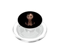 Cool Scary Halloween Ugly Girl Illustration Graphic Designs PopSockets PopGrip pour MagSafe