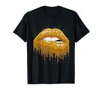 Cool Sexy Woman Fashion Graphic Lips Illustration T-Shirt