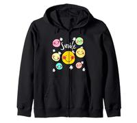 Cool Silhouette Happy Smile Face Illustration Graphic Design Sweat à Capuche