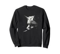 Cool Sketch en Train de Fumer Une Cigarette pour Chien Husky Sweatshirt