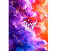 Cool Sketchbook: Vivid Ink Cloud Abstract Flow: Sketch Book Large Smooth White Paper 8.5" X 11" - 120 Pages Blank Paper (Premium Artistic Cover Vol. 9) Drawing Pads for Adults