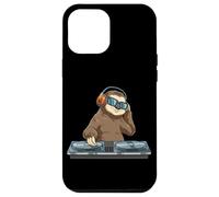 Cool Sloth DJ avec Casque Audio Aux Platines Coque pour iPhone 12 Pro Max