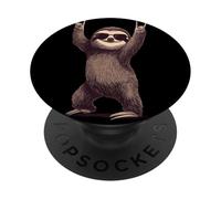 Cool Sloth Rock on Funny Animal Lover Graphic Lunettes de Soleil PopSockets PopGrip Adhésif