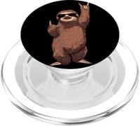 Cool Sloth Rock on Funny Animal Lover Graphic Lunettes de Soleil PopSockets PopGrip pour MagSafe