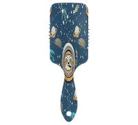 Cool Sloth Space Deep Blue Brosse à cheveux antistatique, brosse à cheveux saine, coussin brosse cheveux