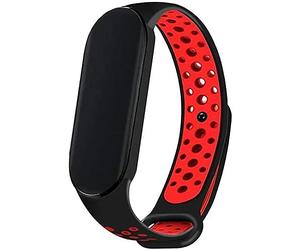 COOL SMARTPHONES & TABLETS ACCESSORIES Bracelet Cool pour Xiaomi Mi Band 5/Mi Band 6/Amazfit Band 5 Sport Noir/Rouge