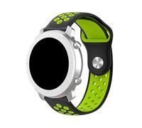 COOL SMARTPHONES & TABLETS ACCESSORIES Bracelet universel 22 mm Amazfit GTR/Stratos/Huawei/Samsung/Elite/Sunset caoutchouc noir - vert