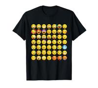 Cool Social Media Sarcastic Smile Faces Graphic Designs T-Shirt