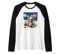 Cool Space Costume de Père Noël pour Lune de Noël Manche Raglan