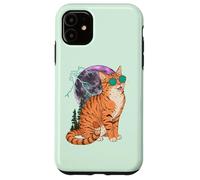 Cool Space Tiger Sunglasses Galaxy Lightning Tiger Coque pour iPhone 11