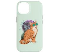 Cool Space Tiger Sunglasses Galaxy Lightning Tiger Coque pour iPhone 14