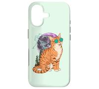 Cool Space Tiger Sunglasses Galaxy Lightning Tiger Coque pour iPhone 17